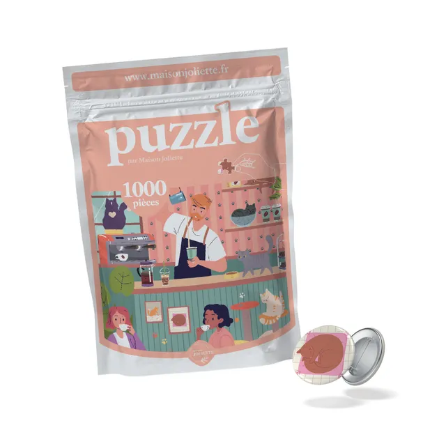maison-joliette-les-p-tis-packs-puzzle-pause-ronron-1000-teile image 1