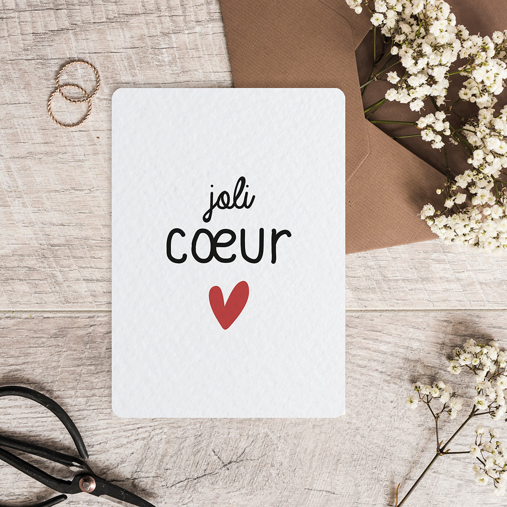 maison-joliette-joli-coeur-postkarte-a6-herz-mit-umschlag image 6