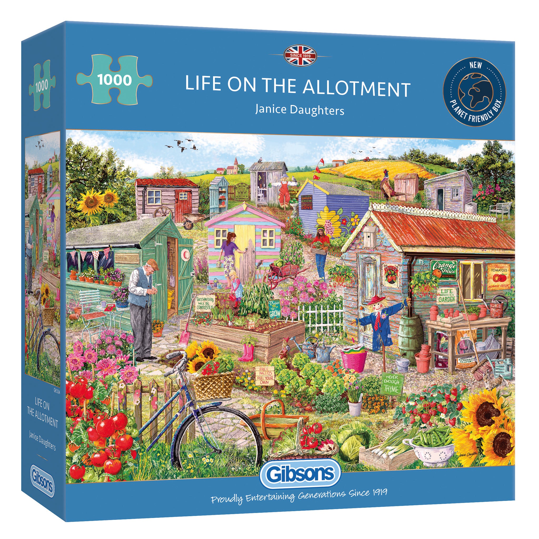 gibsons-life-on-the-allotment-1000-teile-puzzle-garten image 1