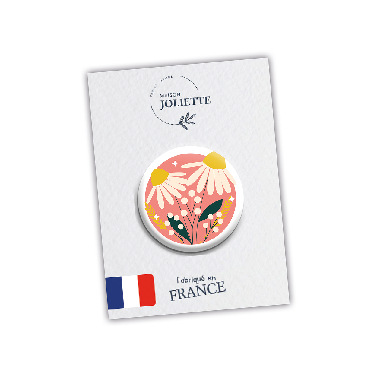 maison-joliette-badges-au-jardin-button-g-nsebl-mchen-rosa-32mm image 2