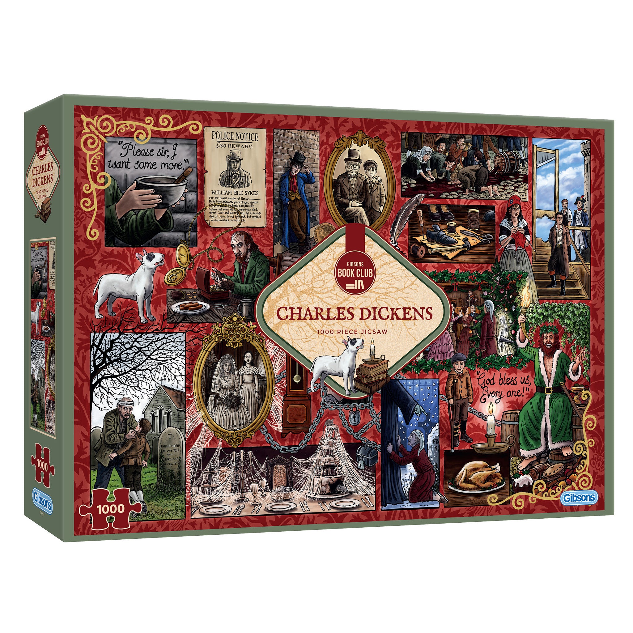 gibsons-book-club-charles-dickens-puzzle-1000-teile image 1
