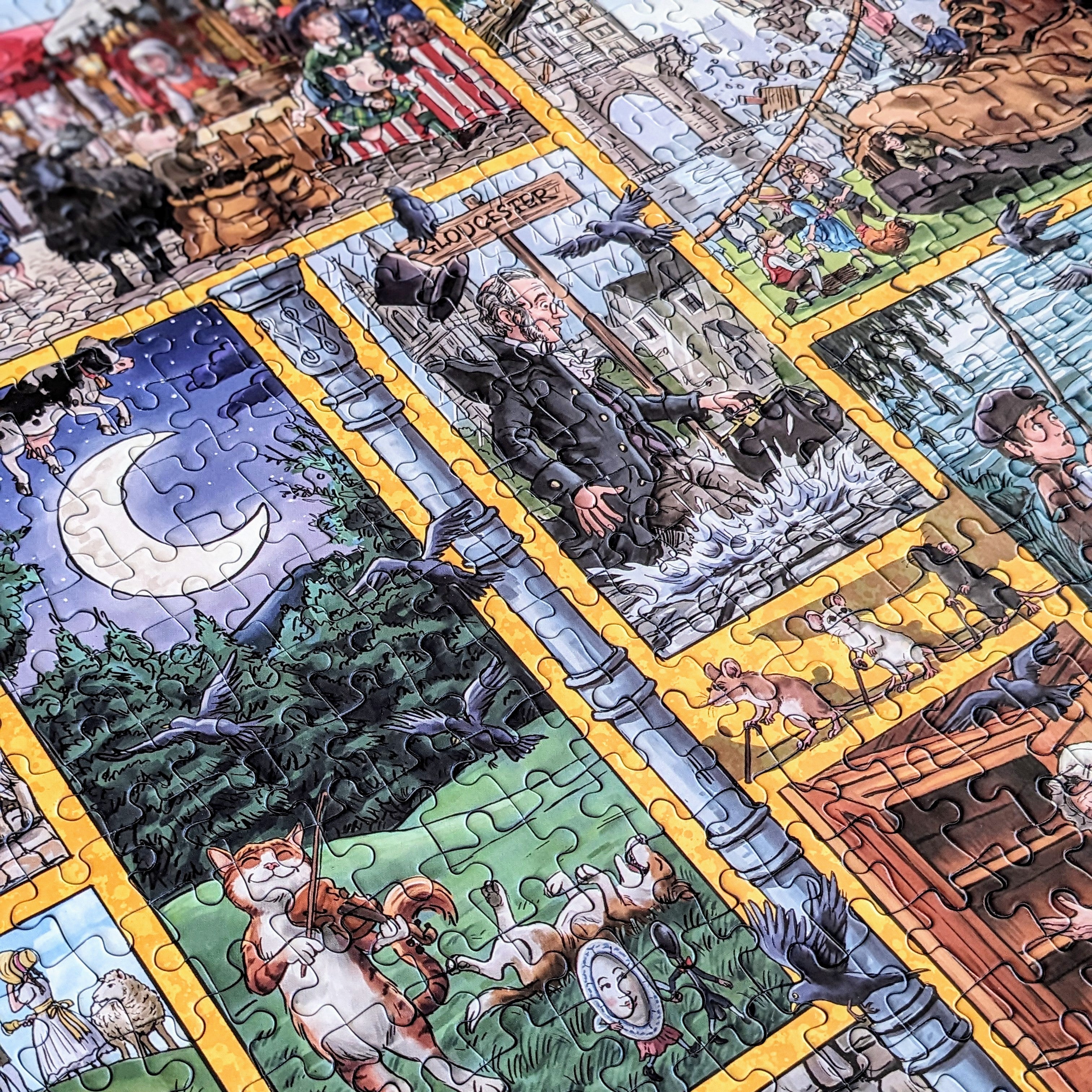gibsons-nursery-rhymes-through-time-puzzle-1000-teile-nostalgie image 7