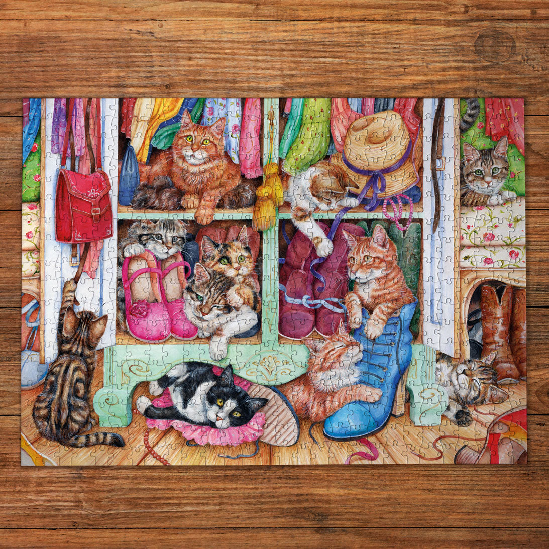 gibsons-puss-in-boots-500-xl-puzzle-katzen-500-teile image 3