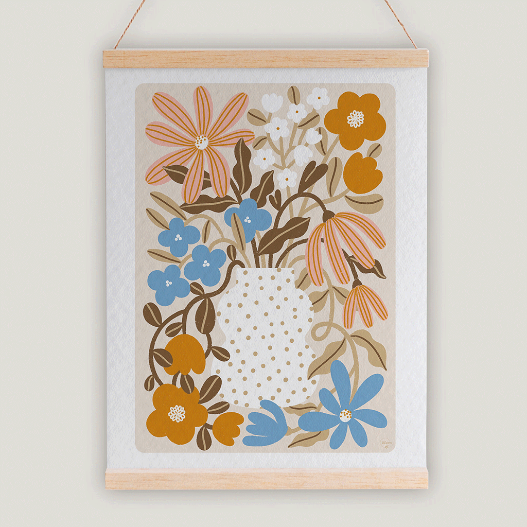 maison-joliette-affiches-myosotis-capucine-poster-a4-blumen image 8