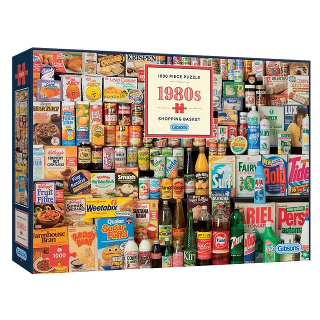 gibsons-1980s-shopping-basket-1000-teile-puzzle-retro image 1