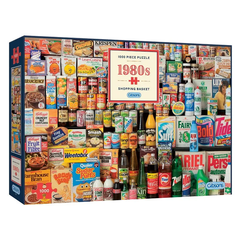 gibsons-1980s-shopping-basket-1000-teile-puzzle-retro image 1