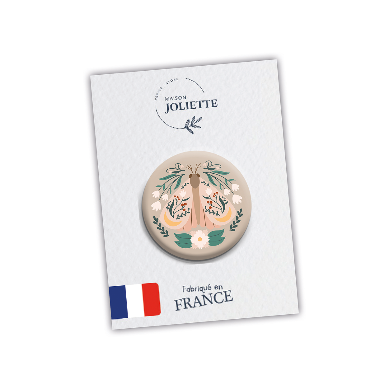 maison-joliette-badges-boho-butterfly-papillon-button-32-mm image 2