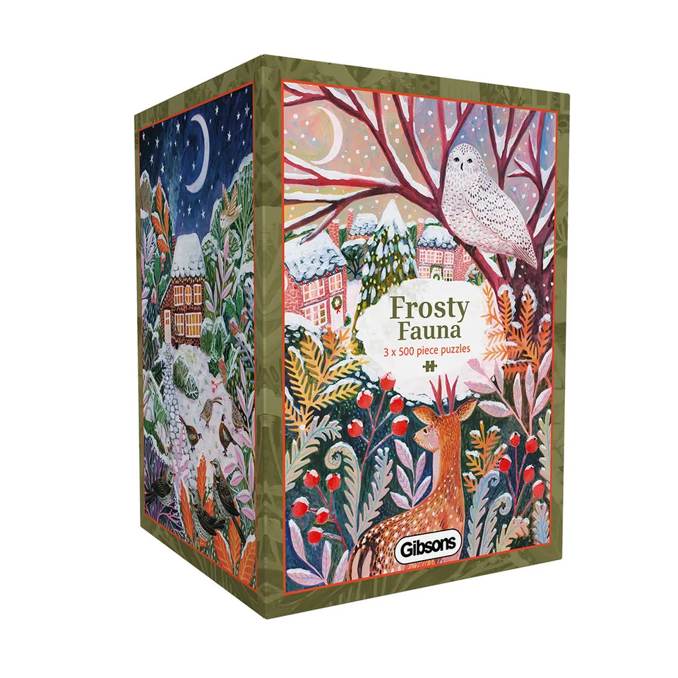gibsons-frosty-fauna-3x500-teile-puzzle-set-winter image 1