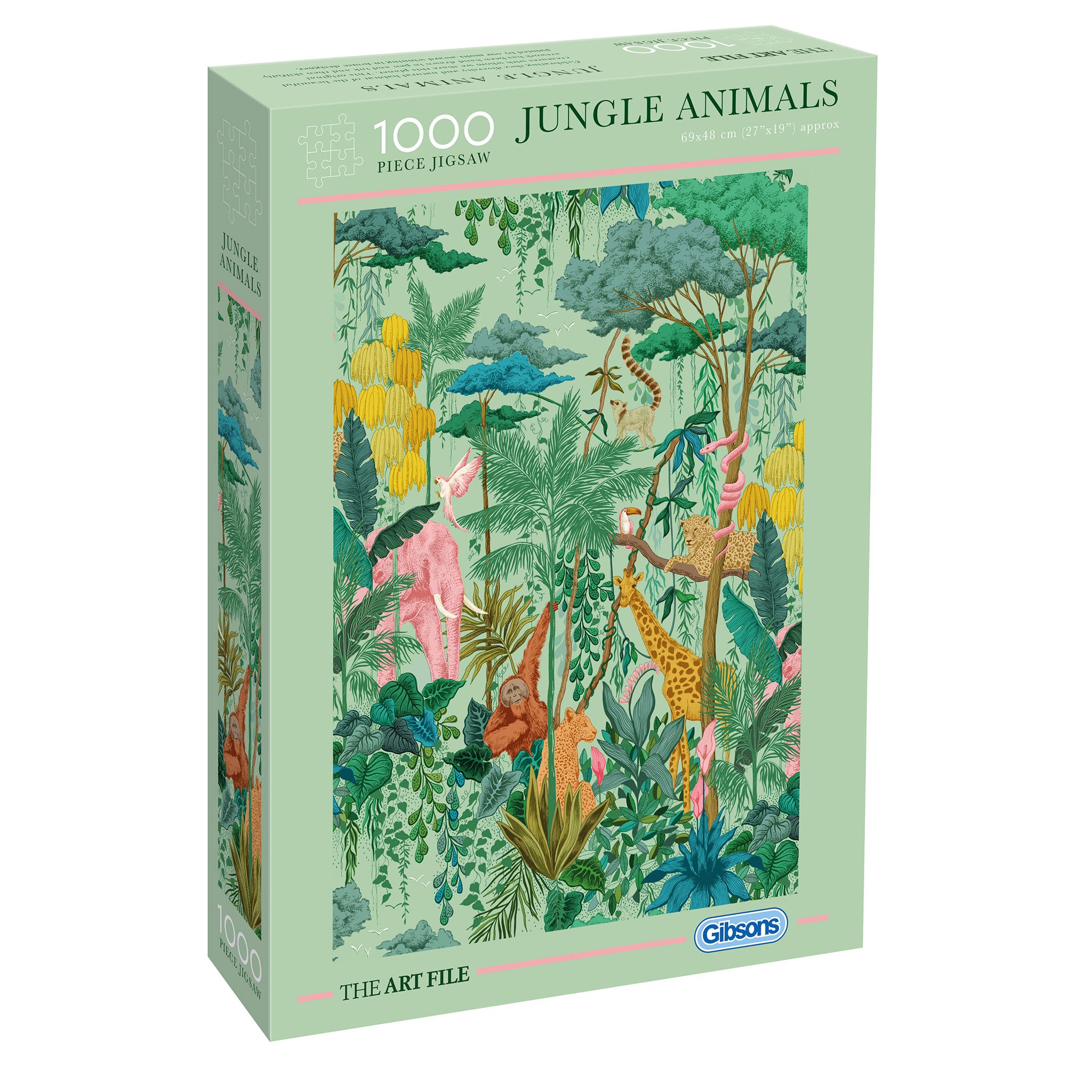 gibsons-art-file-jungle-animals-puzzle-1000-teile-tiere image 1