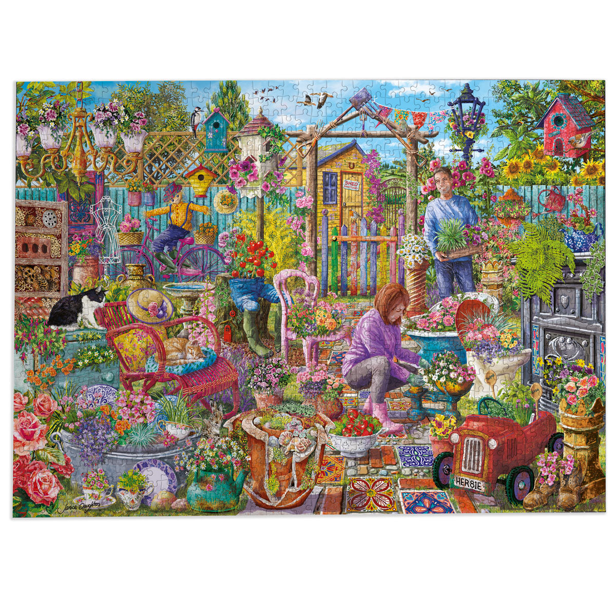 gibsons-upcycled-garden-puzzle-1000-teile-garten image 7