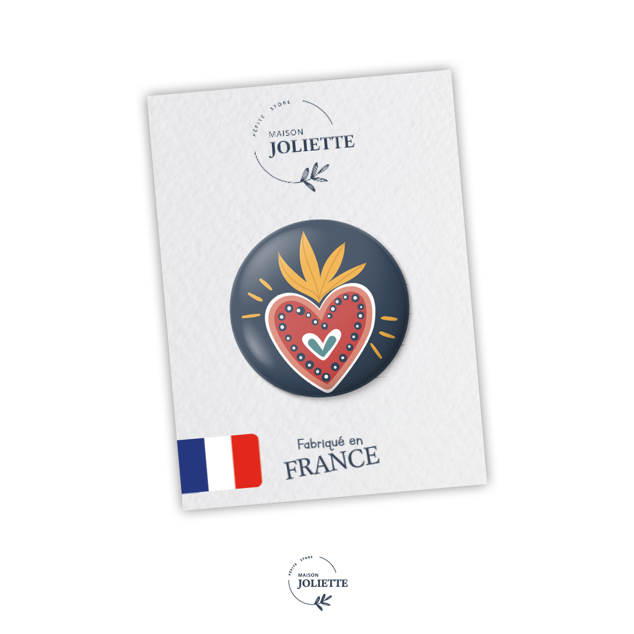 maison-joliette-ex-voto-button-32-mm-matt-herz image 2