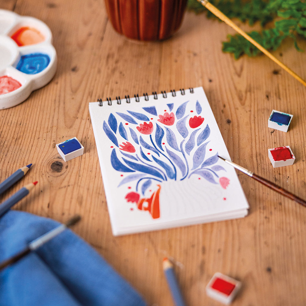 maison-joliette-carnet-a6-floral-2-malbuch-14-seiten-300g image 4