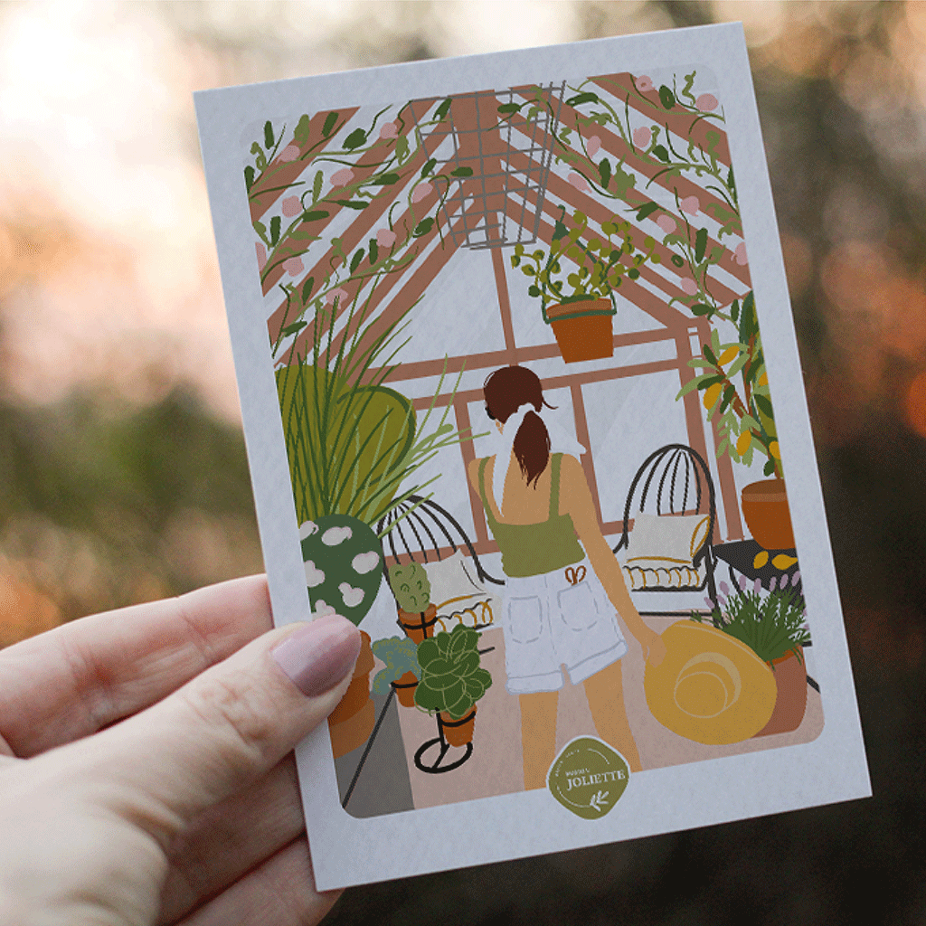 maison-joliette-un-dimanche-postkarte-mit-kraft-umschlag image 4