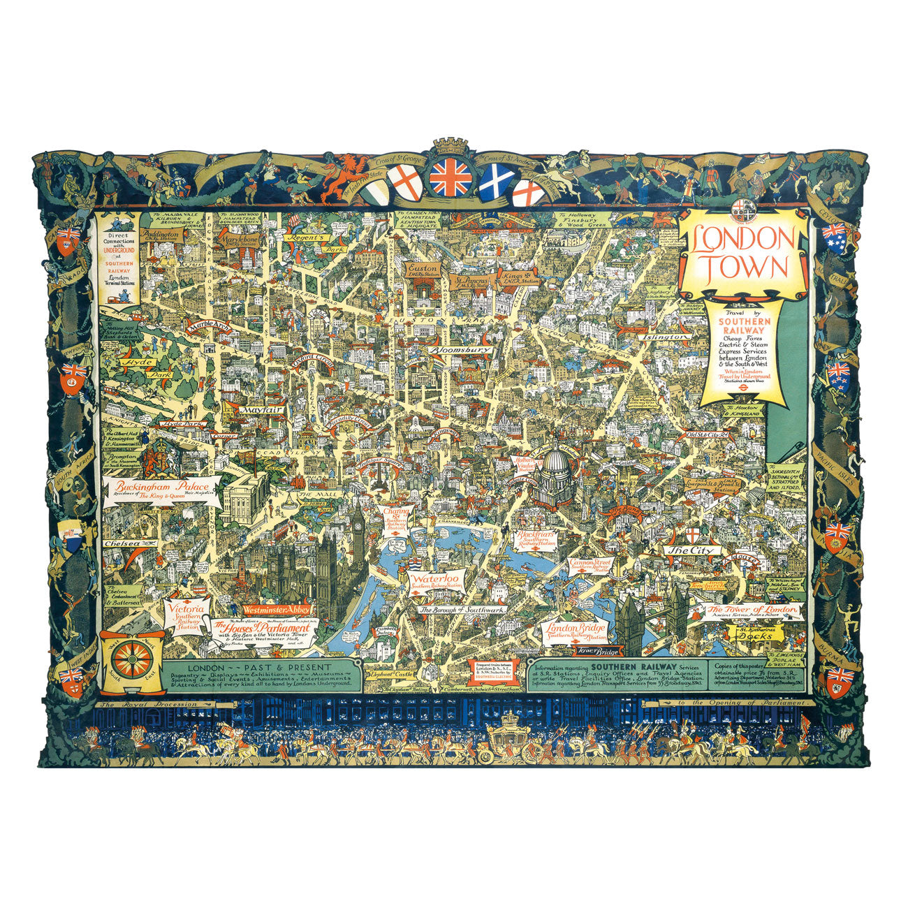 gibsons-london-town-southern-railway-puzzle-1000-teile-karte image 4