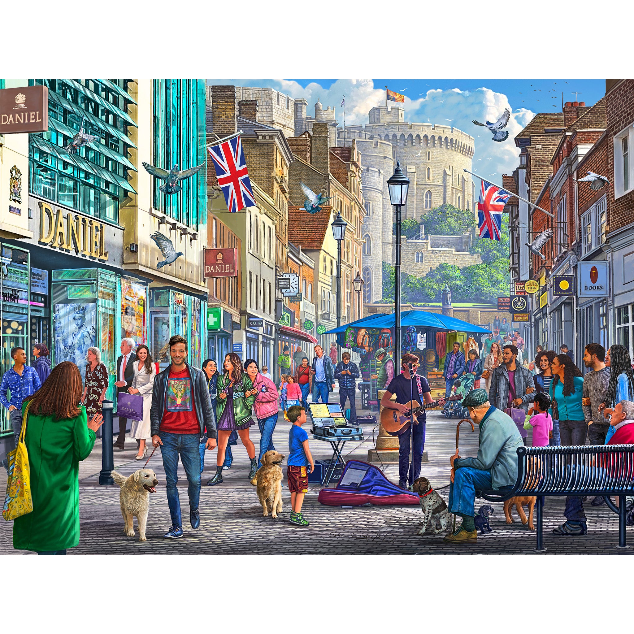 gibsons-wandering-through-windsor-puzzle-1000-teile-schloss image 2