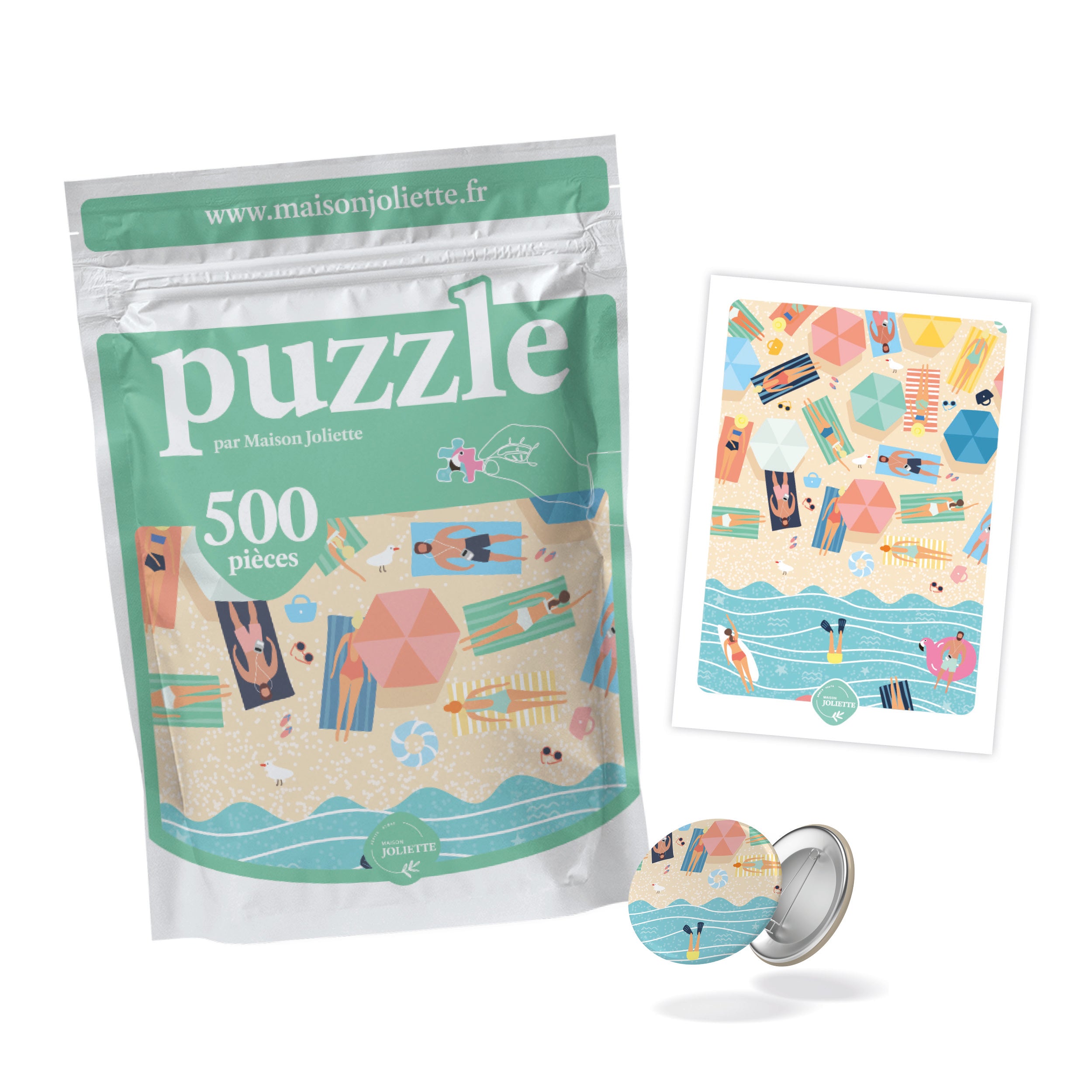 maison-joliette-les-p-tis-packs-chill-plouf-puzzle-500-teile-set image 1