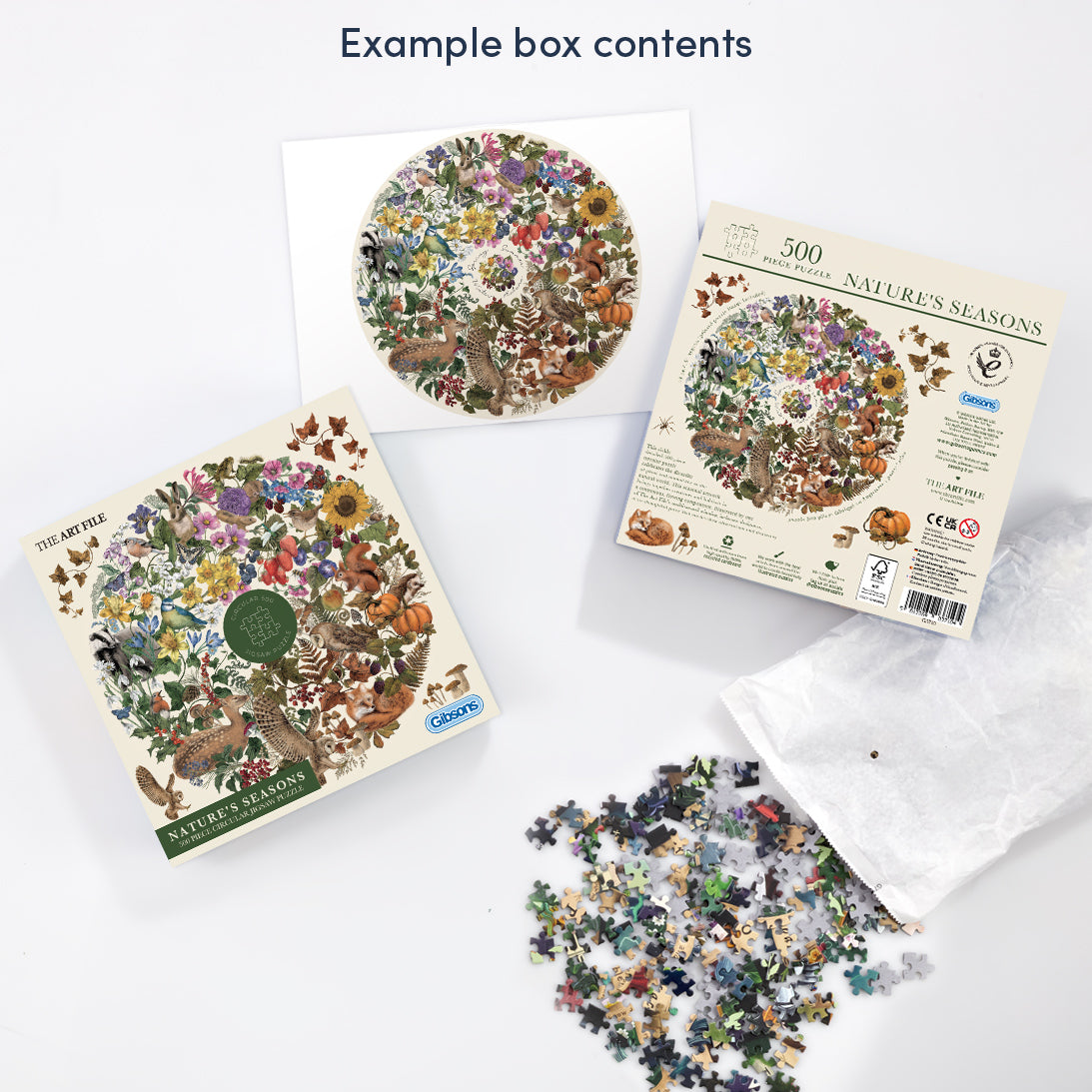 gibsons-a-year-in-the-garden-puzzle-rund-500-teile image 5