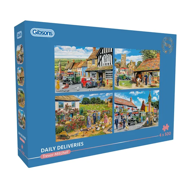 gibsons-multi-box-daily-deliveries-4x500-puzzle-postbote image 1