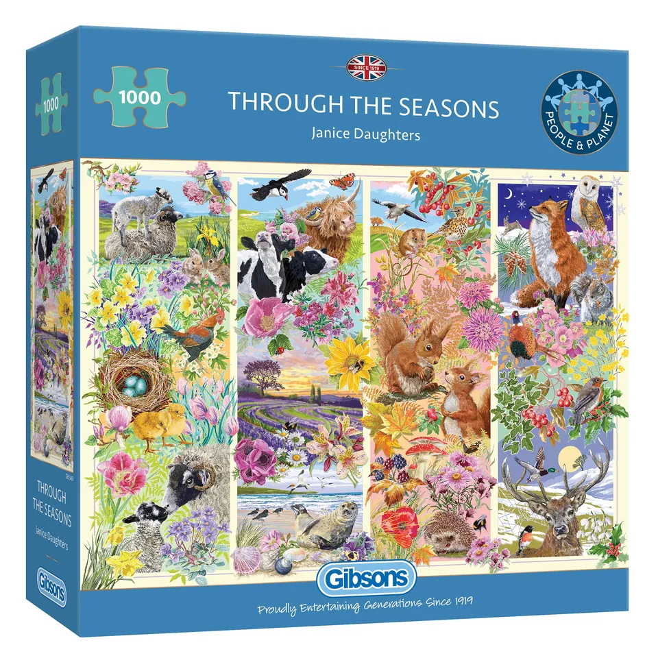 gibsons-through-the-seasons-puzzle-1000-teile-jahreszeiten image 1