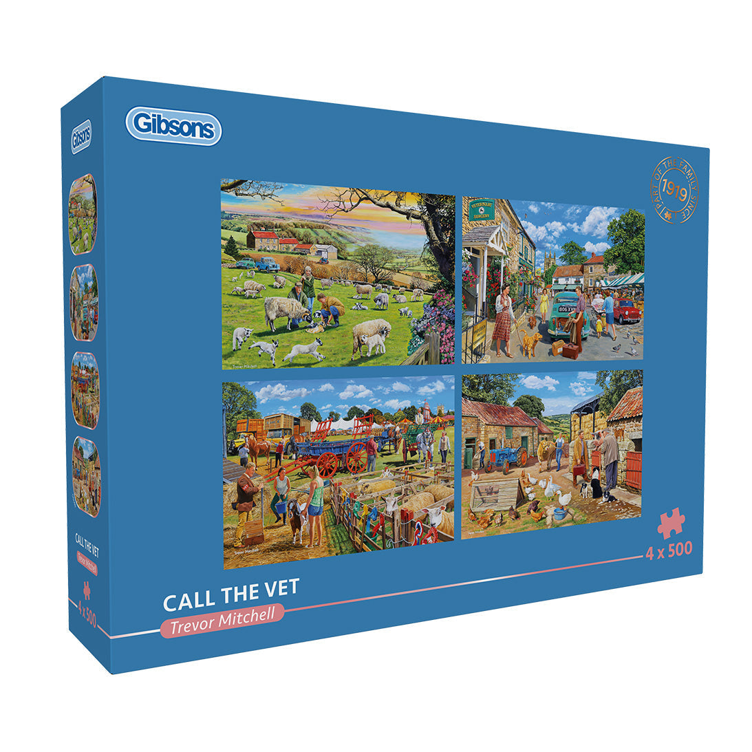 gibsons-call-the-vet-4x500-teile-puzzle-tierarzt-set image 1