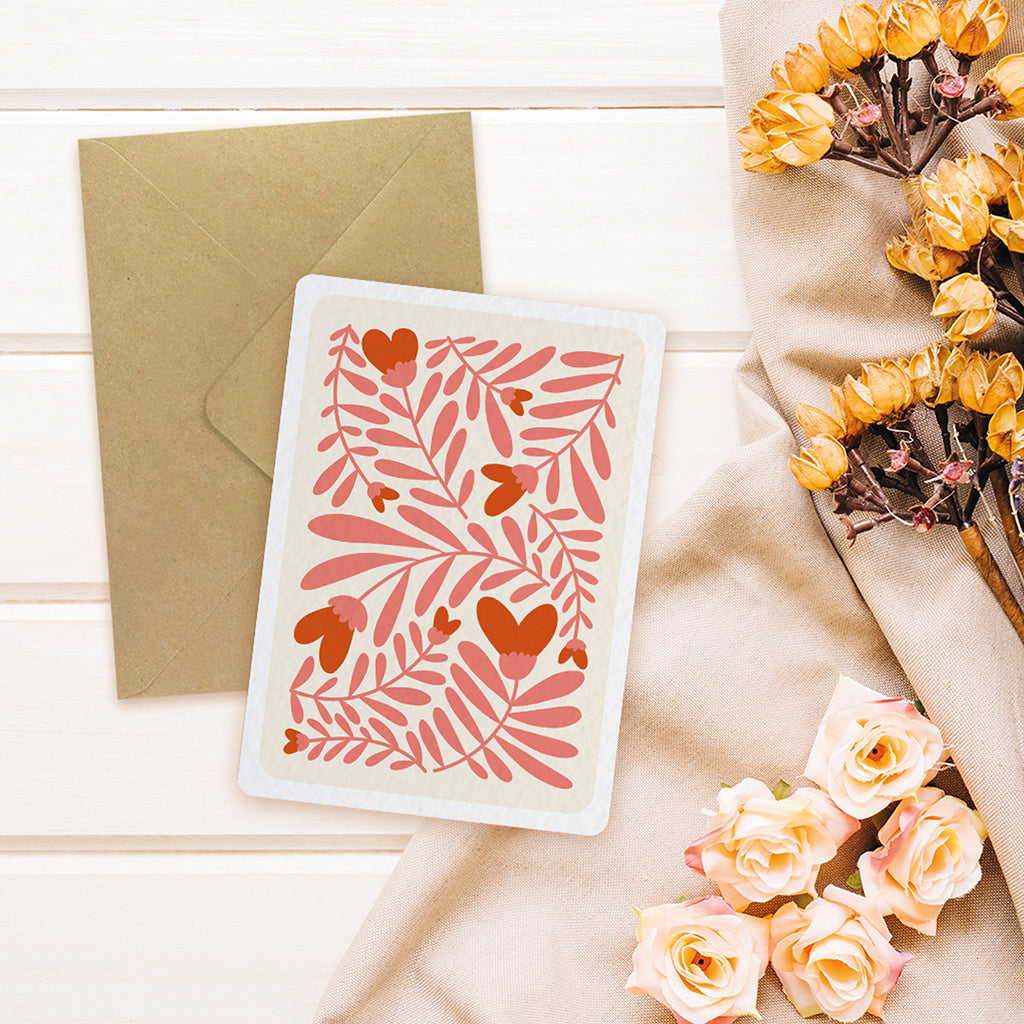 maison-joliette-cartes-postales-love-coeurs-roses-postkarte-a6 image 3