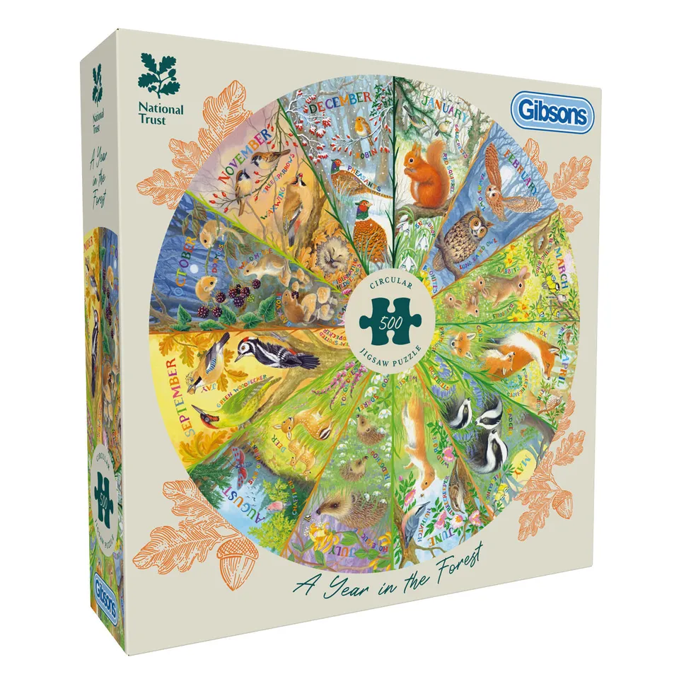 gibsons-national-trust-a-year-in-the-forest-500-puzzle image 1