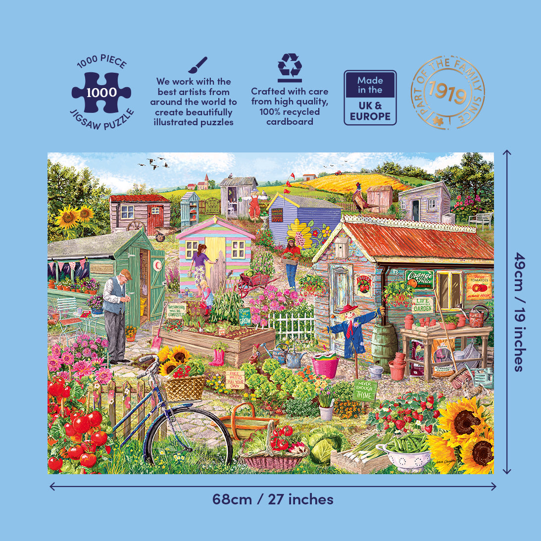gibsons-life-on-the-allotment-1000-teile-puzzle-garten image 4