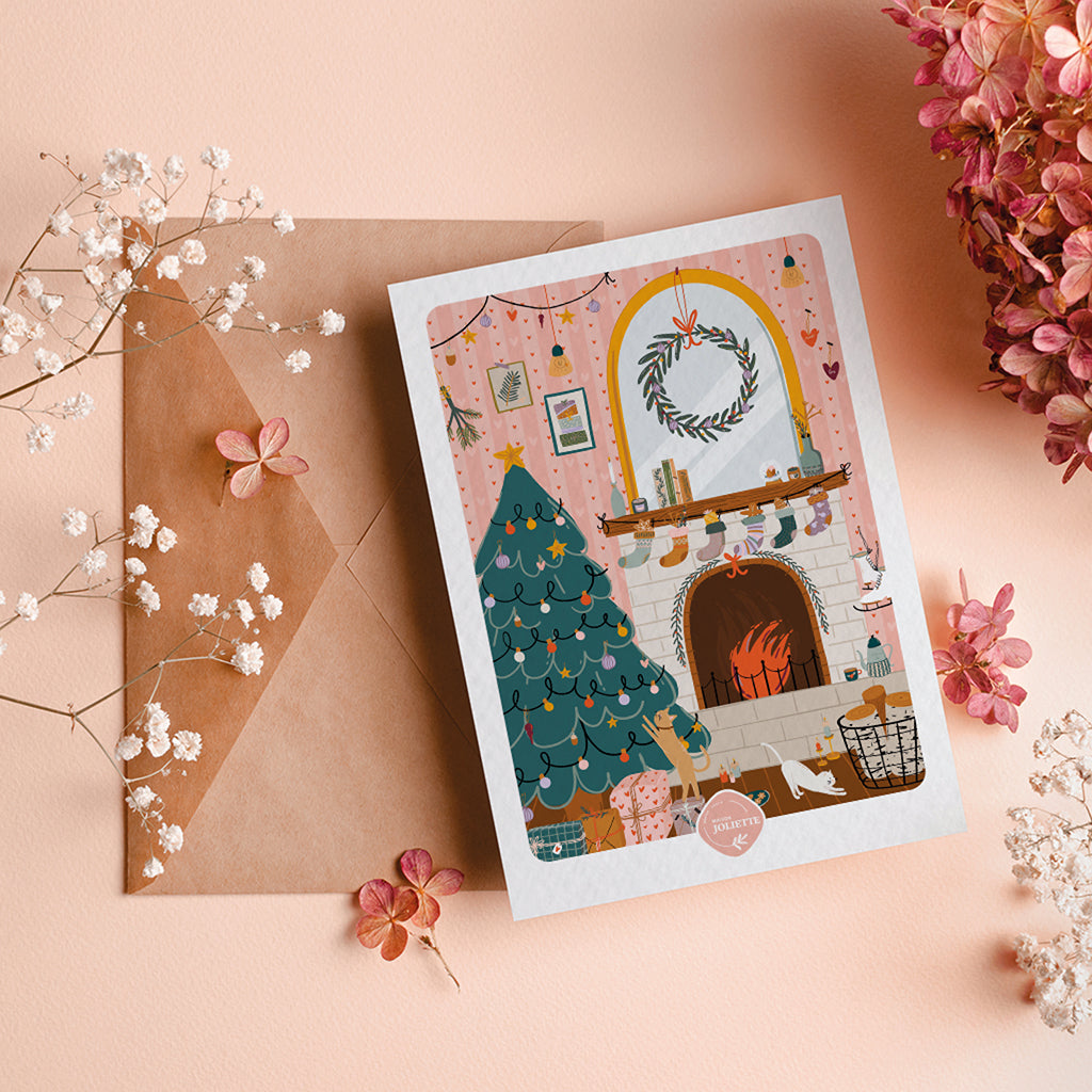 maison-joliette-au-coin-du-feu-postkarte-mit-umschlag image 3