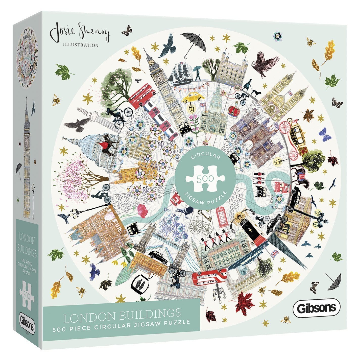 gibsons-london-buildings-500-teile-puzzle-rund-london-motiv image 1
