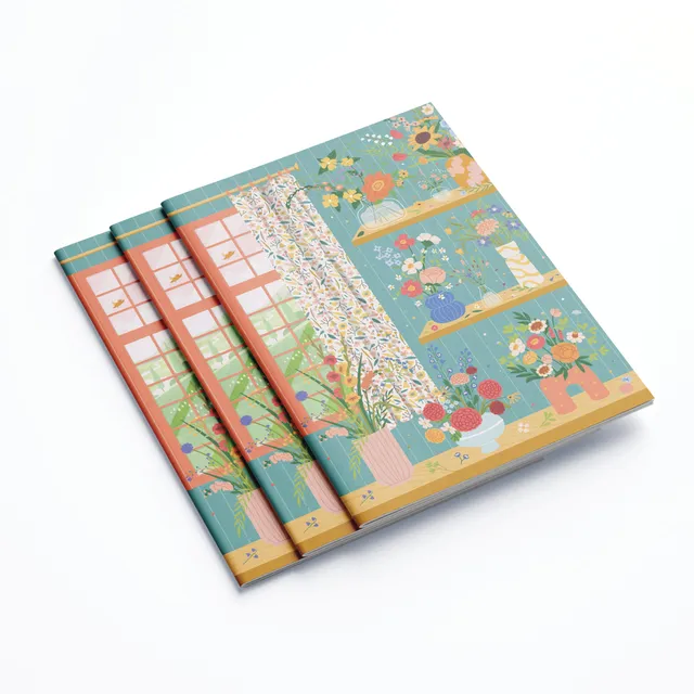 maison-joliette-flower-addict-notizbuch-a5-liniert-56-seiten image 1