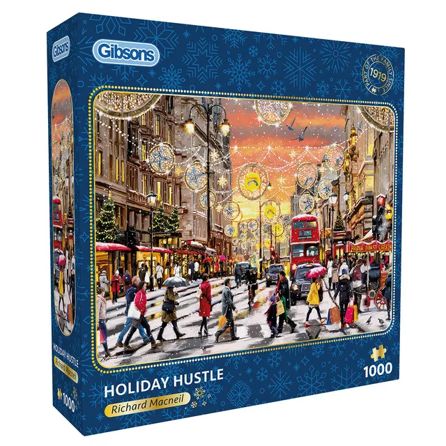 gibsons-holiday-hustle-puzzle-1000-teile-london-weihnachten image 1