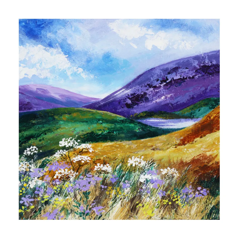 gibsons-wildflower-hillside-gru-karte-15x15-cm-blumen image 1