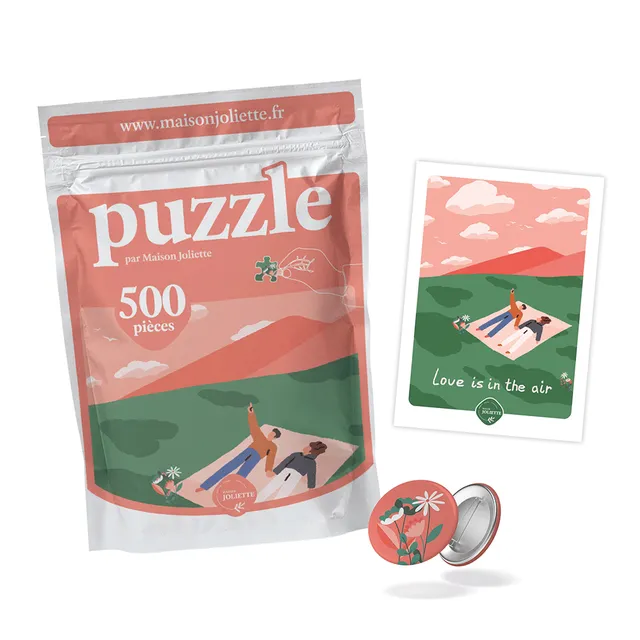 maison-joliette-les-p-tis-packs-love-is-in-the-air-puzzle-500-teile-set image 1
