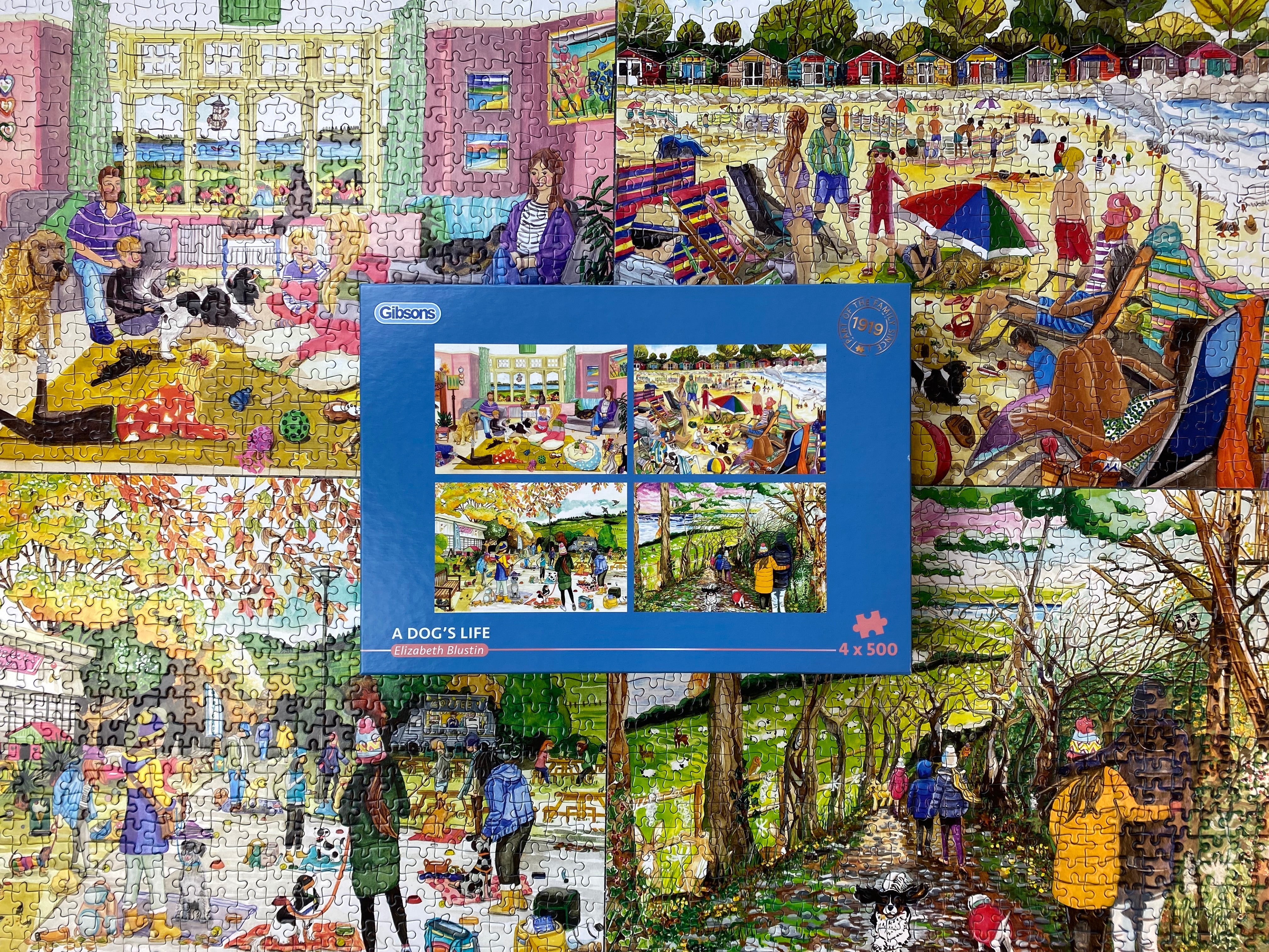 gibsons-a-dog-s-life-4x500-teile-puzzle-set-hundemotiv image 7