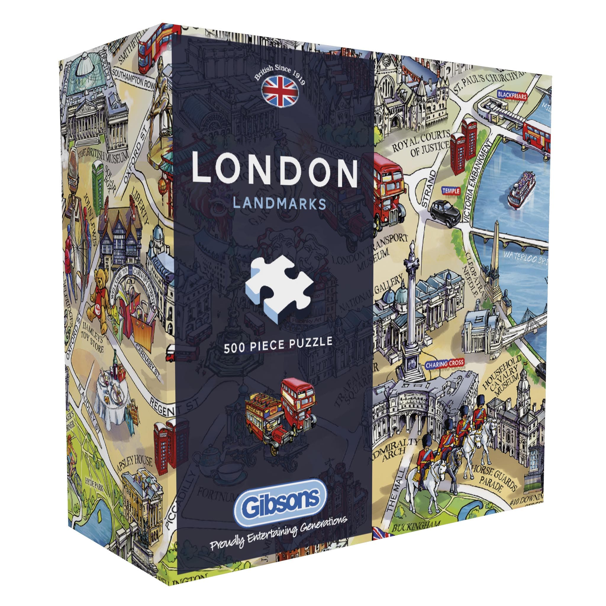 gibsons-london-landmarks-puzzle-500-teile-stadt image 1