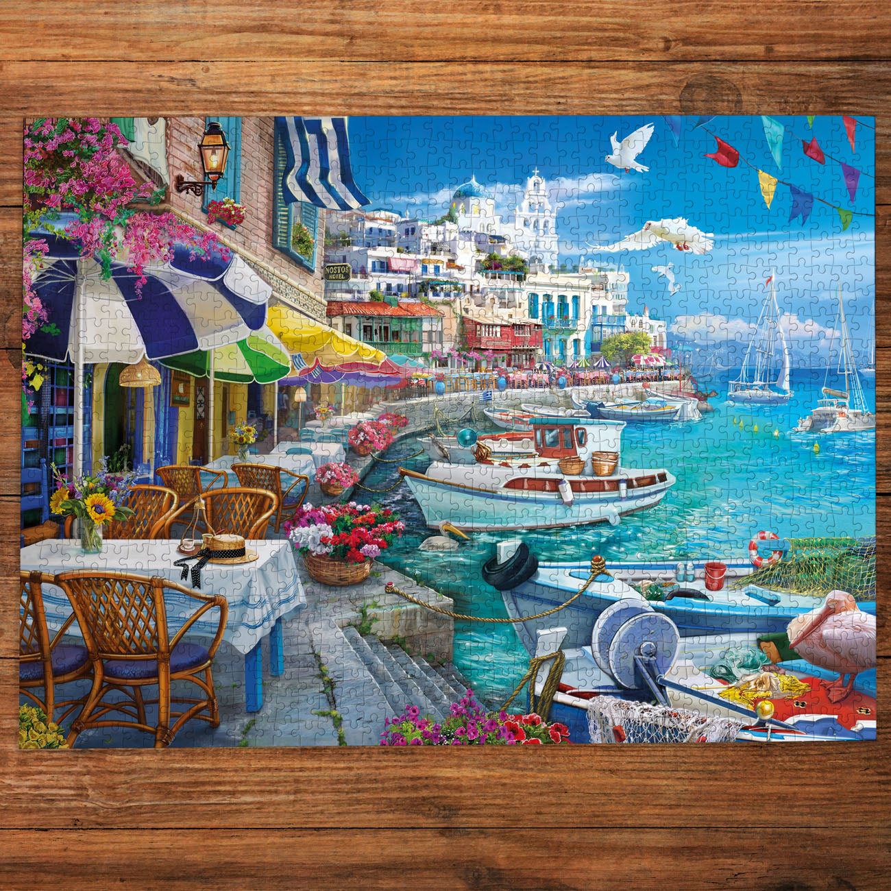 gibsons-sun-over-the-white-harbour-1000-teile-puzzle-hafen image 3
