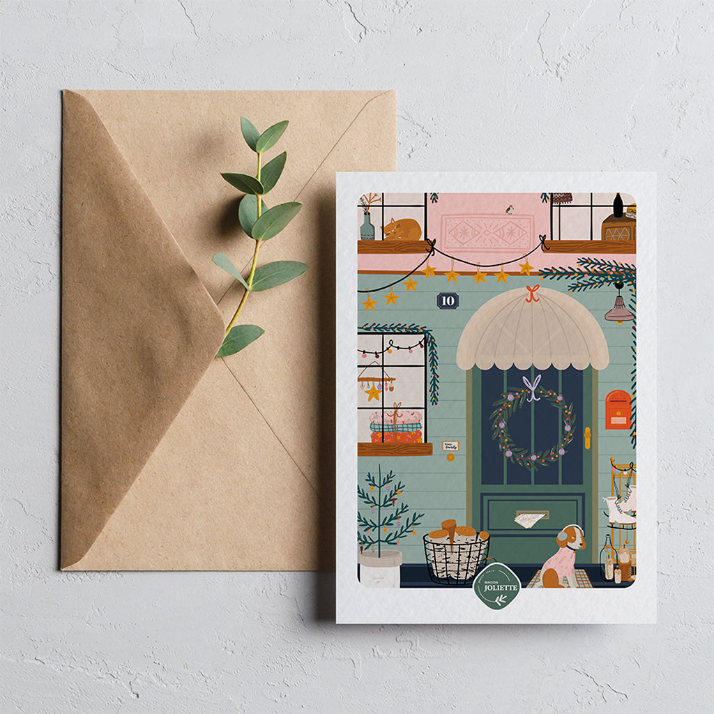 maison-joliette-porte-bonheur-postkarte-a6-mit-kraft-umschlag image 5