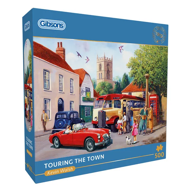 gibsons-touring-the-town-puzzle-500-teile-auto-motiv image 1