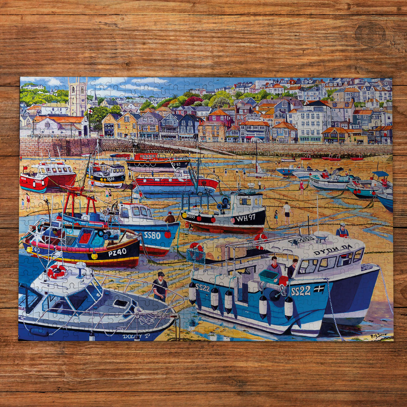 gibsons-sand-at-st-ives-puzzle-250-xl-teile-k-ste-boote image 2