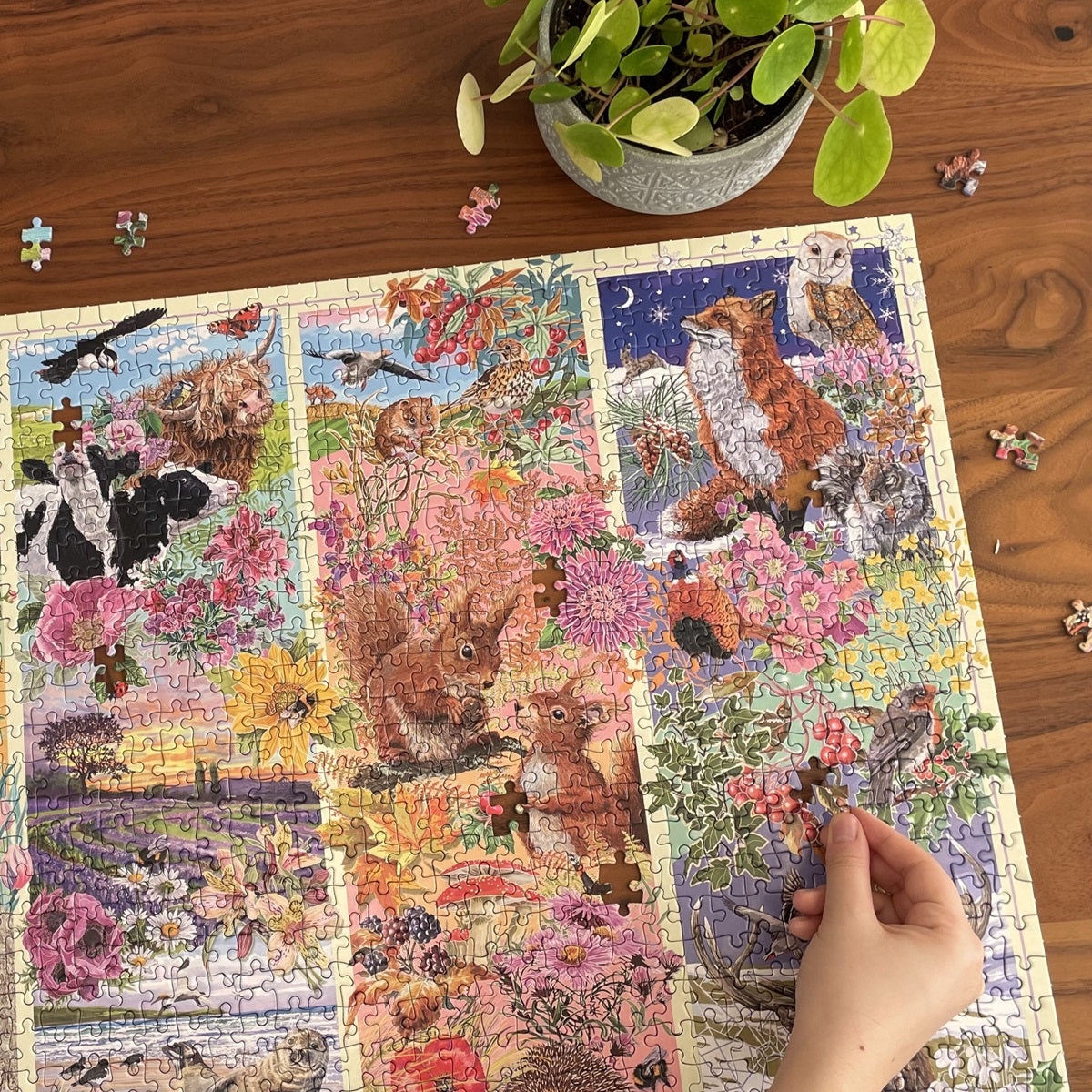 gibsons-through-the-seasons-puzzle-1000-teile-jahreszeiten image 2