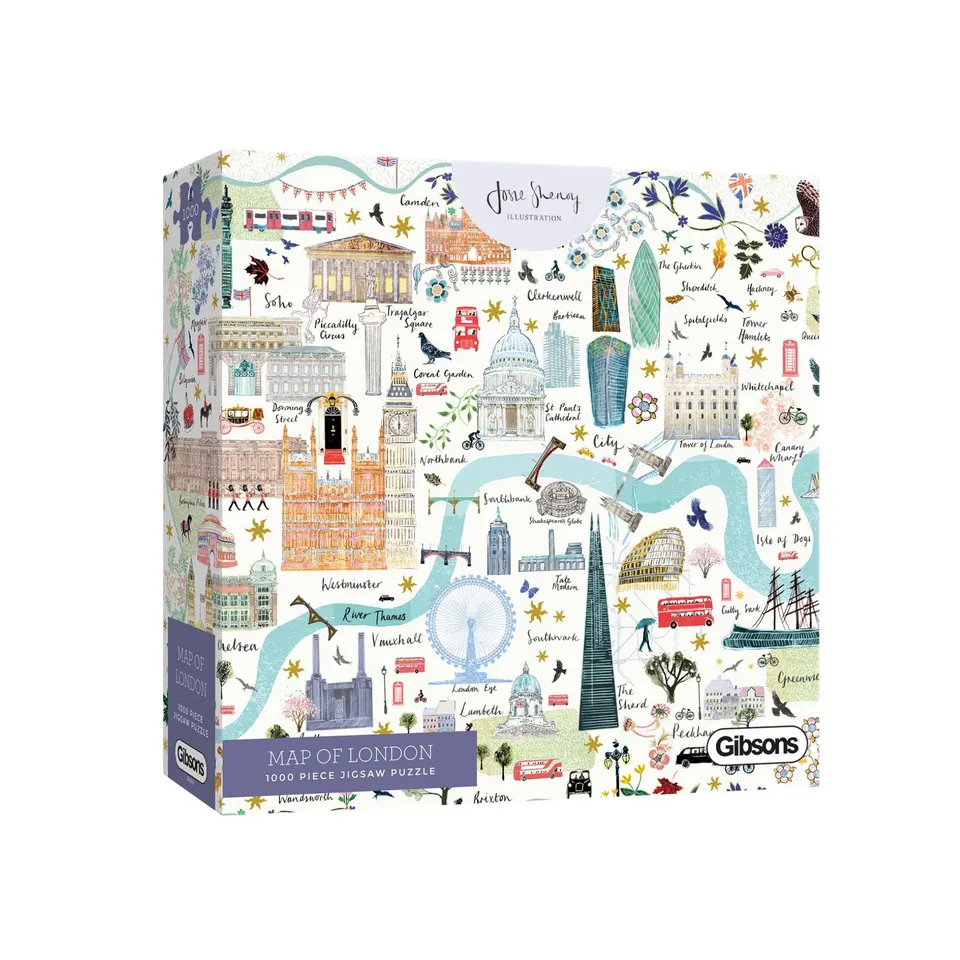 gibsons-map-of-london-puzzle-1000-teile-stadtplan-london image 1