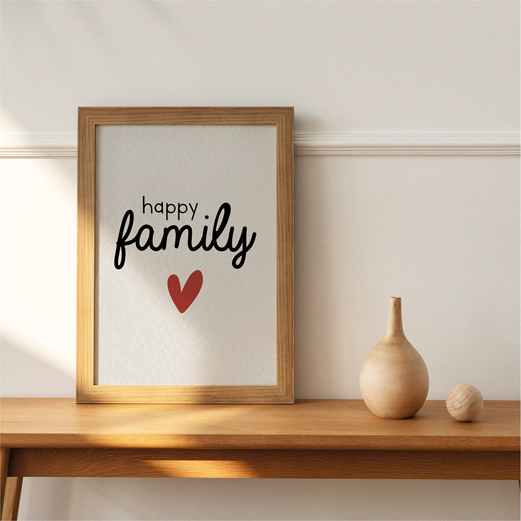maison-joliette-affiches-happy-family-poster-a4-relief image 4