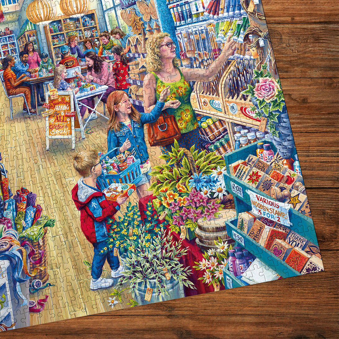 gibsons-crafter-s-paradise-puzzle-1000-teile-bastelladen image 2