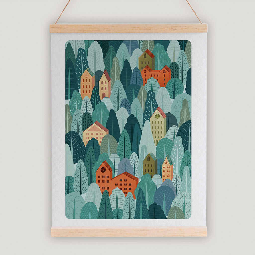 maison-joliette-du-vent-dans-les-cimes-poster-a4-mit-reliefpapier image 8