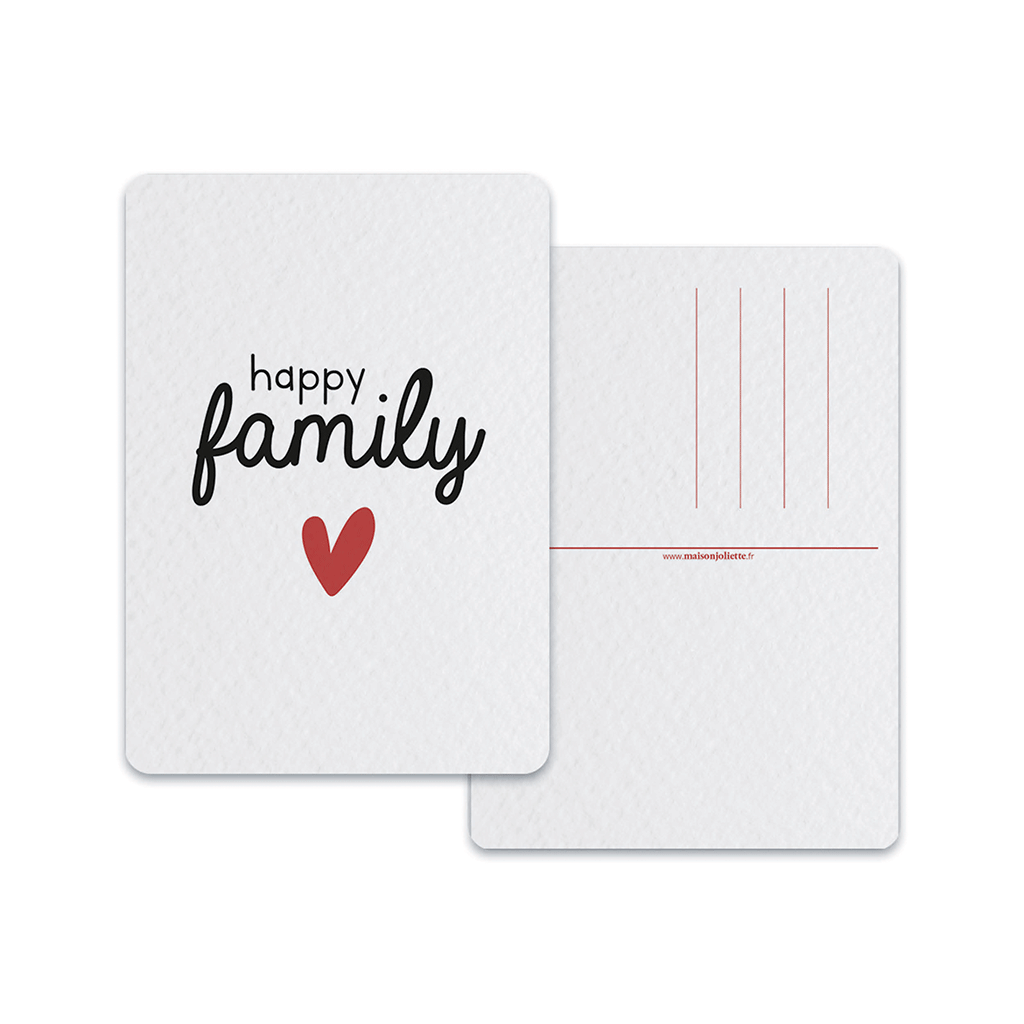 maison-joliette-cartes-postales-happy-family-postkarte-mit-kraft-umschlag image 2