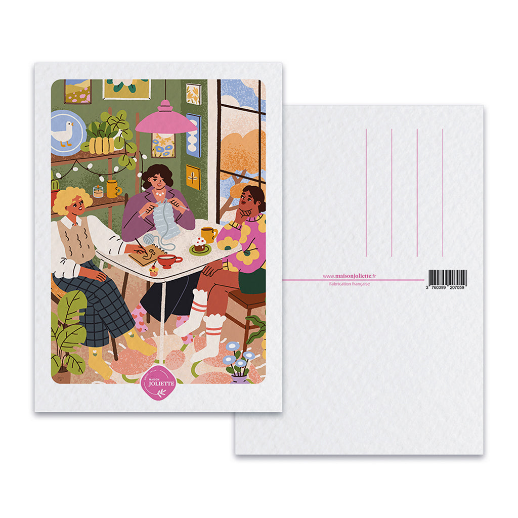maison-joliette-les-copines-postkarte-mit-kraftumschlag-a6 image 2
