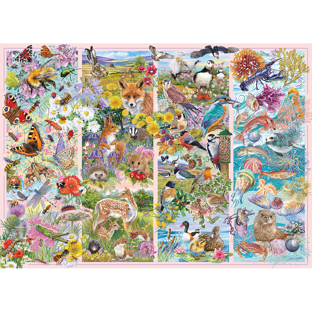 gibsons-curious-creatures-puzzle-1000-teile-tierwelt image 4
