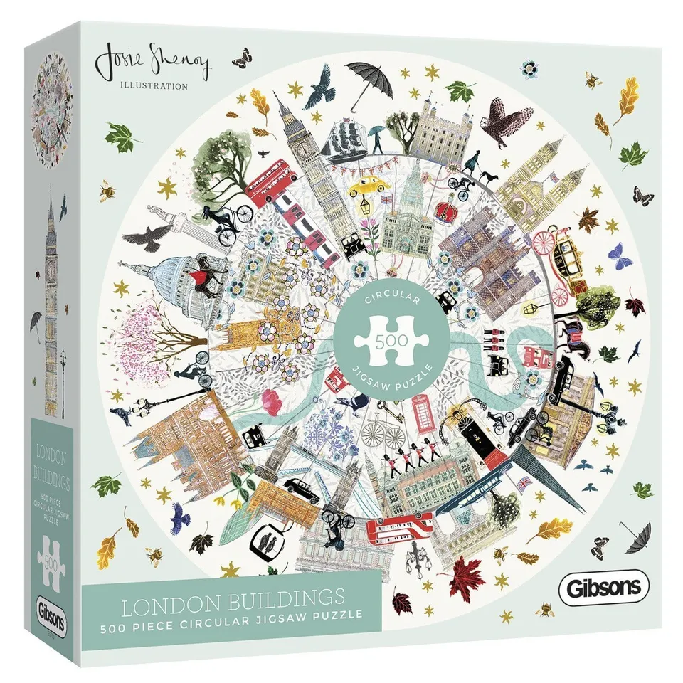 gibsons-london-buildings-500-teile-puzzle-rund-london-motiv image 1