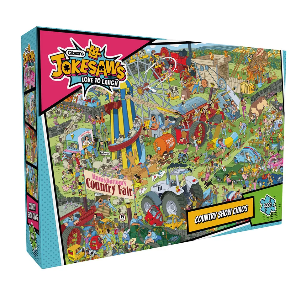 gibsons-country-show-chaos-jokesaw-puzzle-1000-teile image 1