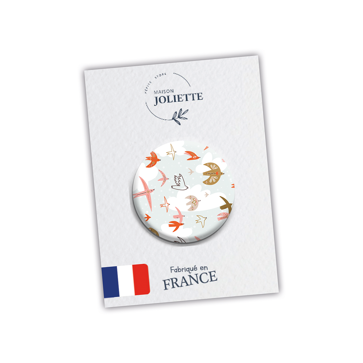 maison-joliette-libre-comme-l-air-button-83-anstecker-32-mm-matt image 2
